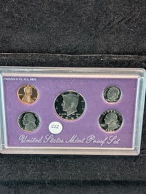 1993-S 5-coin "Proof" set, no box/COA