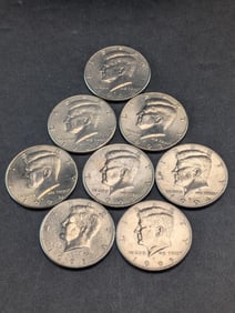 (8) Kennedy Half Dollars 1992 P&D, 1993 P&D, 1994 P&D, 1995 P&D