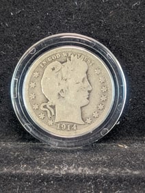 1914-D Silver Barber Quarter