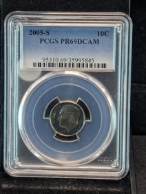 2005-S Roosevelt Dime PCGS PR69 DCAM