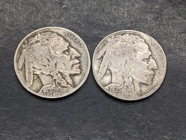 1935 & 1935-S Buffalo Nickels