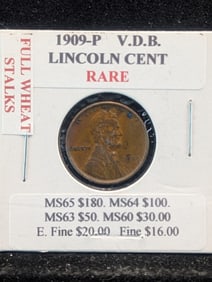 1909 VDB Lincoln Wheat Cent