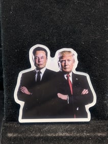 Trump & Musk Magnet, Perfect for Fridge-Tool Box-Filing Cabinet, etc.