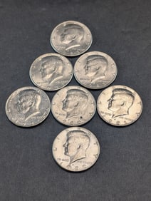 (7) Kennedy Half Dollars 1980 P&D, 1981-P&D, 1982-P, 1983-P&D