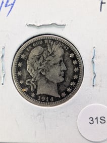 1914 Barber Quarter