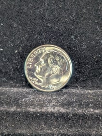 1959 D, 90% Silver BU Dime, 66 Years Old