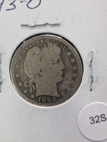 1893-O Barber Quarter