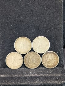 (5) Canadian Silver Dimes