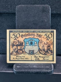 1921 German, 50 PF Currency, Crisp-UNC, 104 Years Old