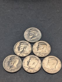 (6) Kennedy Half Dollars 1988 P&D, 1989-P, 1990-P, 1991-P&D