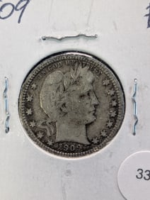 1909 Barber Quarter