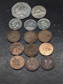 14 Foreign Coins