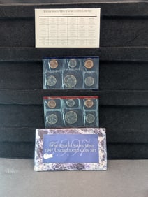 1997 US Mint Uncirculated Coin Set P and D Mint Marks