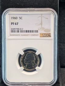 1960-P Jefferson Nickel NGC PF67