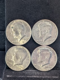 (4) Kennedy Half Dollars 1976 P& D, 1977-P, 1979-P