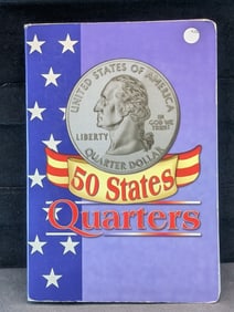 50 States Quarter Book - Includes 44 Quarters