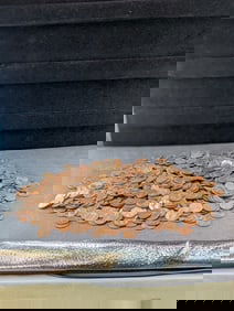 Five Pounds Lincoln Memorial & Shield Cents, Copper and Zinc - Unsearched