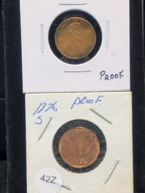 1976-S & 1978-S "Proof" Lincoln Cents