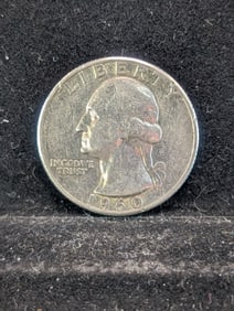 1960, UNC, 90% Silver Washington Quarter, 65 Years Old