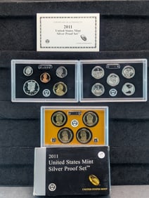 2011-S US Mint Silver Proof Set OGP w/ COA 14 Coins