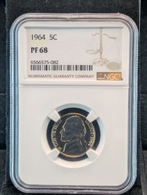 1964-P Jefferson Nickel NGC PF68