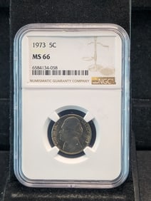 1973-P Jefferson Nickel NGC MS66