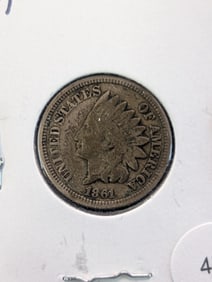 1861 Copper Nickel Indian Head Cent