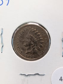 1859 Copper Nickel Indian Head Cent