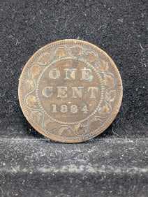 1884 Canada Large Cent, High Grade, 141 Years Old