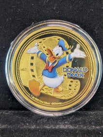 Clad" - Saturday Cartoons, Donald Duck Token, BU-New, Novelty, "NO Silver Content