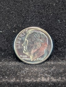 1960 D 90% Silver Dime, BU, 65 Years Old