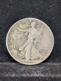 1941 WWII Era, Good Details, 90% Silver Liberty Half, 84 Years Old