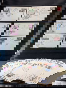Lot Of 50 Assorted First Day Cachets, All Mint.