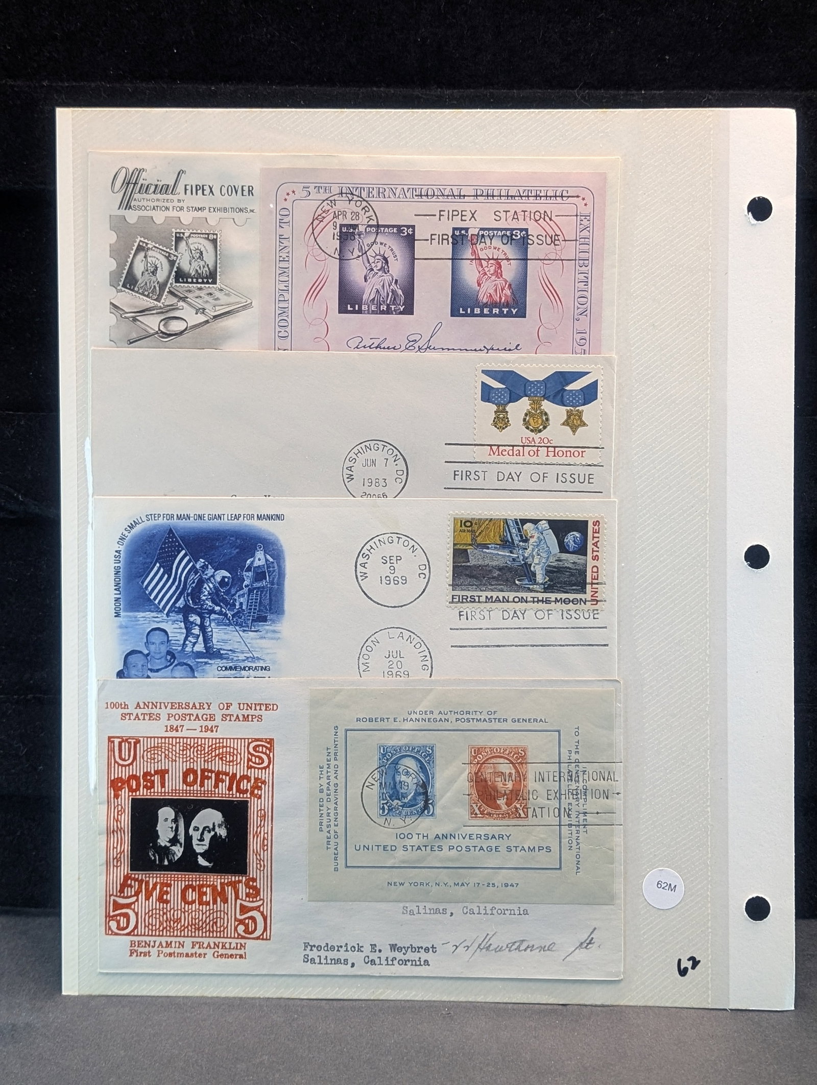 Page With Eight Special First Day Covers & Cachets: Page With Eight Special First Day Covers & Cachets