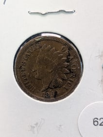 1864 Copper Nickel Indian Head Cent