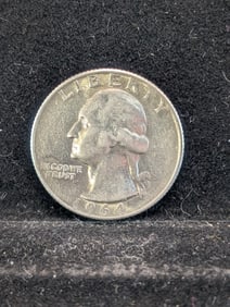 1964, UNC, 90% Silver Washington Quarter, 61 Years Old
