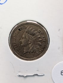 1860 Copper Nickel Indian Head Cent