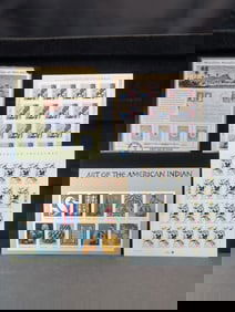 Sheet With Four U.S. Postage Sheets All MOGNH