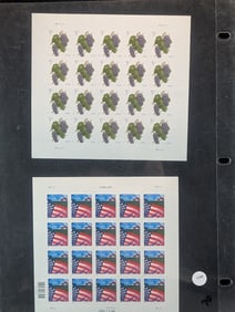 Sheet With Four U.S. Postage Sheets All MOGNH