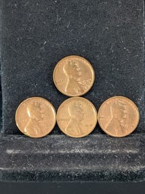 (2) 1914, 1917 D & S, $24 Price Guide, Lincoln Wheaties, Over 100 Years Old
