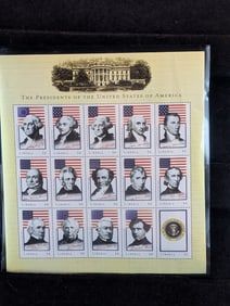 Sheet Of Liberia U.S. Presidents Stamps MOGNH