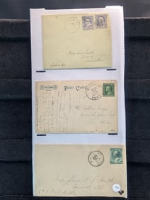 Sheet With Six U.S. Postal Cards & Covers