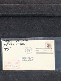 First Day Cover With Woodrow Wilson Stamp