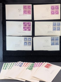 (28) Famous Americans First Day Covers