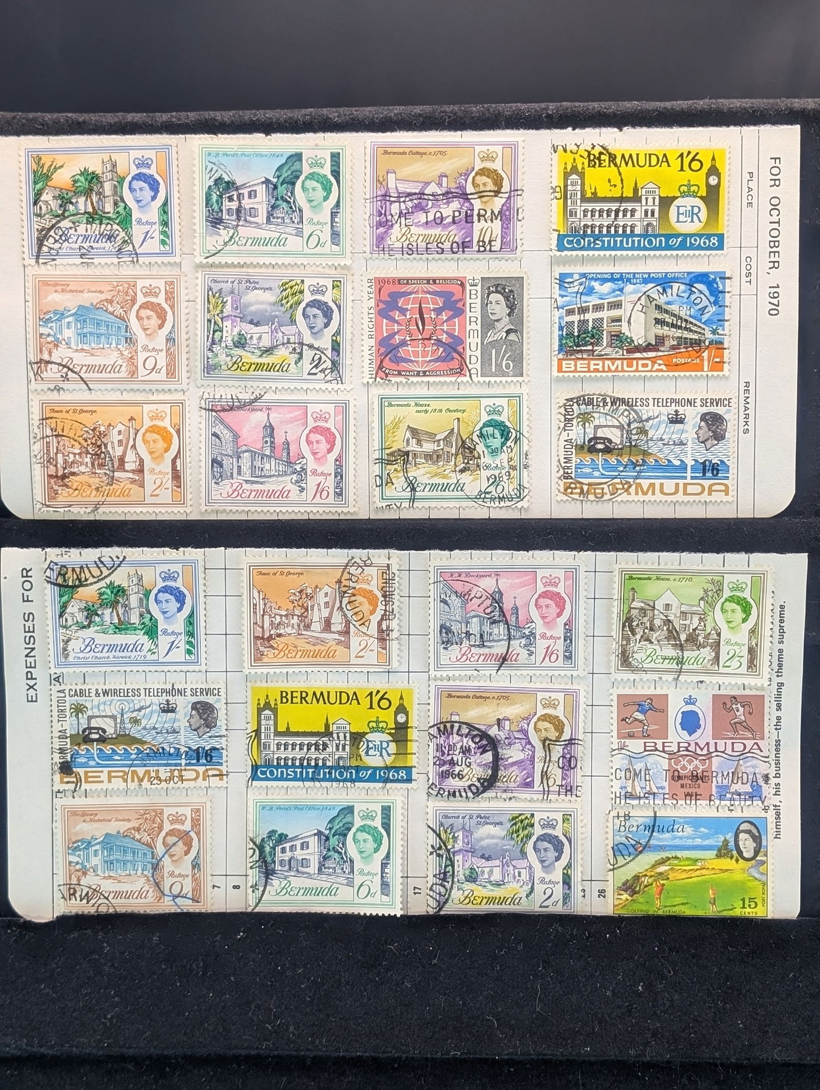 24 Assorted Bermuda Postage Stamps (1 of 5)