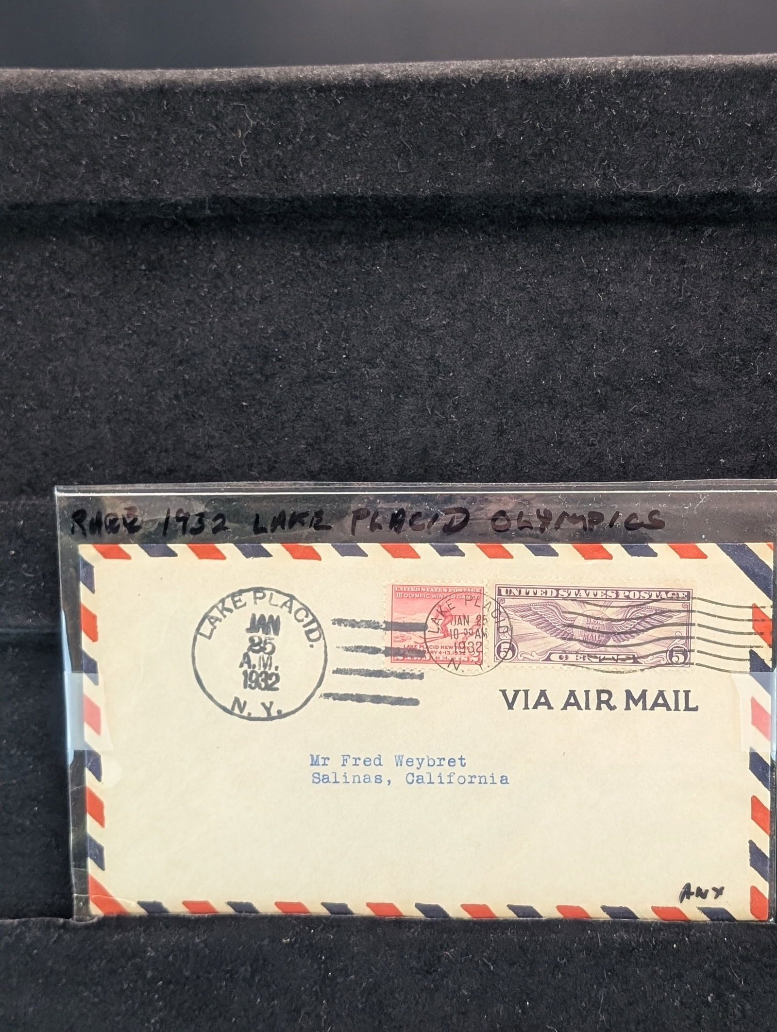 1932 Lake Placid Olympic Cover (1 of 3)