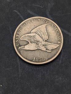 1858 Flying Eagle Cent **FINE/VF**: 1858 Flying Eagle Cent **FINE/VF**
