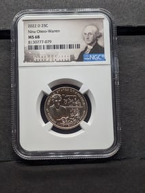 2022-D Nina Otero-Warren Quarter - NGC MS68