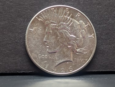 **BRIGHT & FLASHY - AU+** 1926-S Peace Silver Dollar