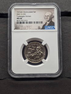 2021-D Tuskegee Airmen Quarter - NGC MS68: 2021-D Tuskegee Airmen Quarter - NGC MS68